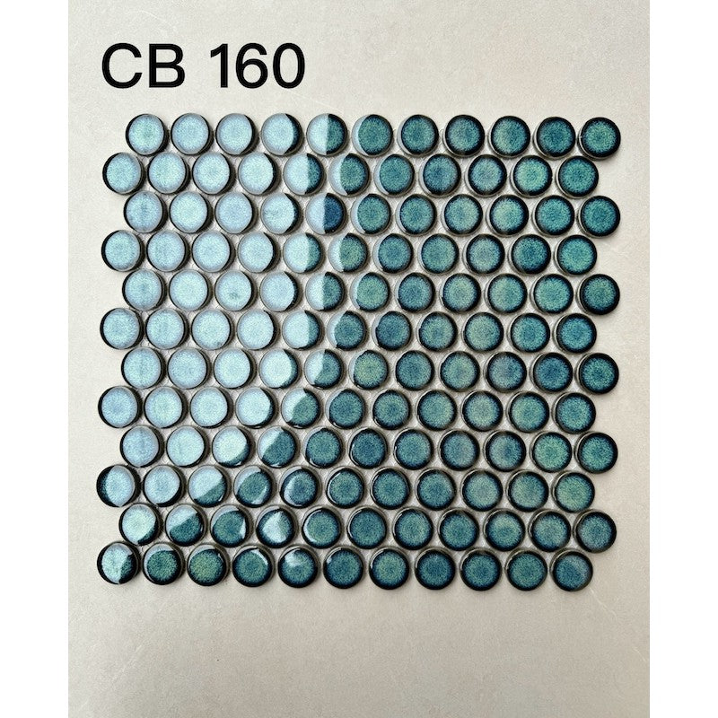 GẠCH MOSAIC CHẤM BI MÀU RÊU CB 160 – Daisan Store