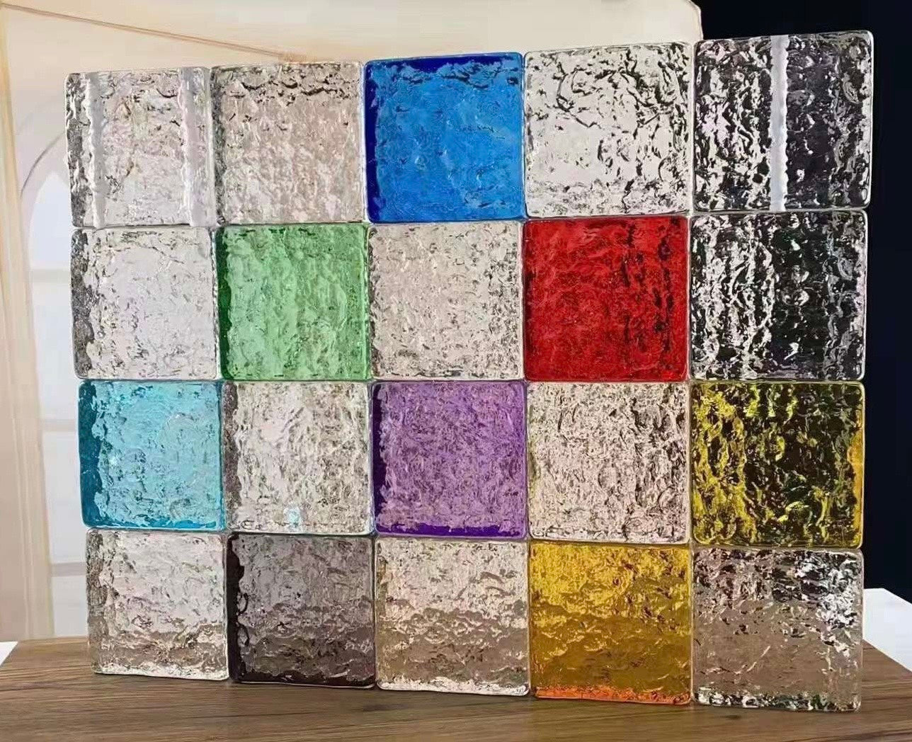 Gạch Kính Khối Đặc SP3-2 Màu Tím