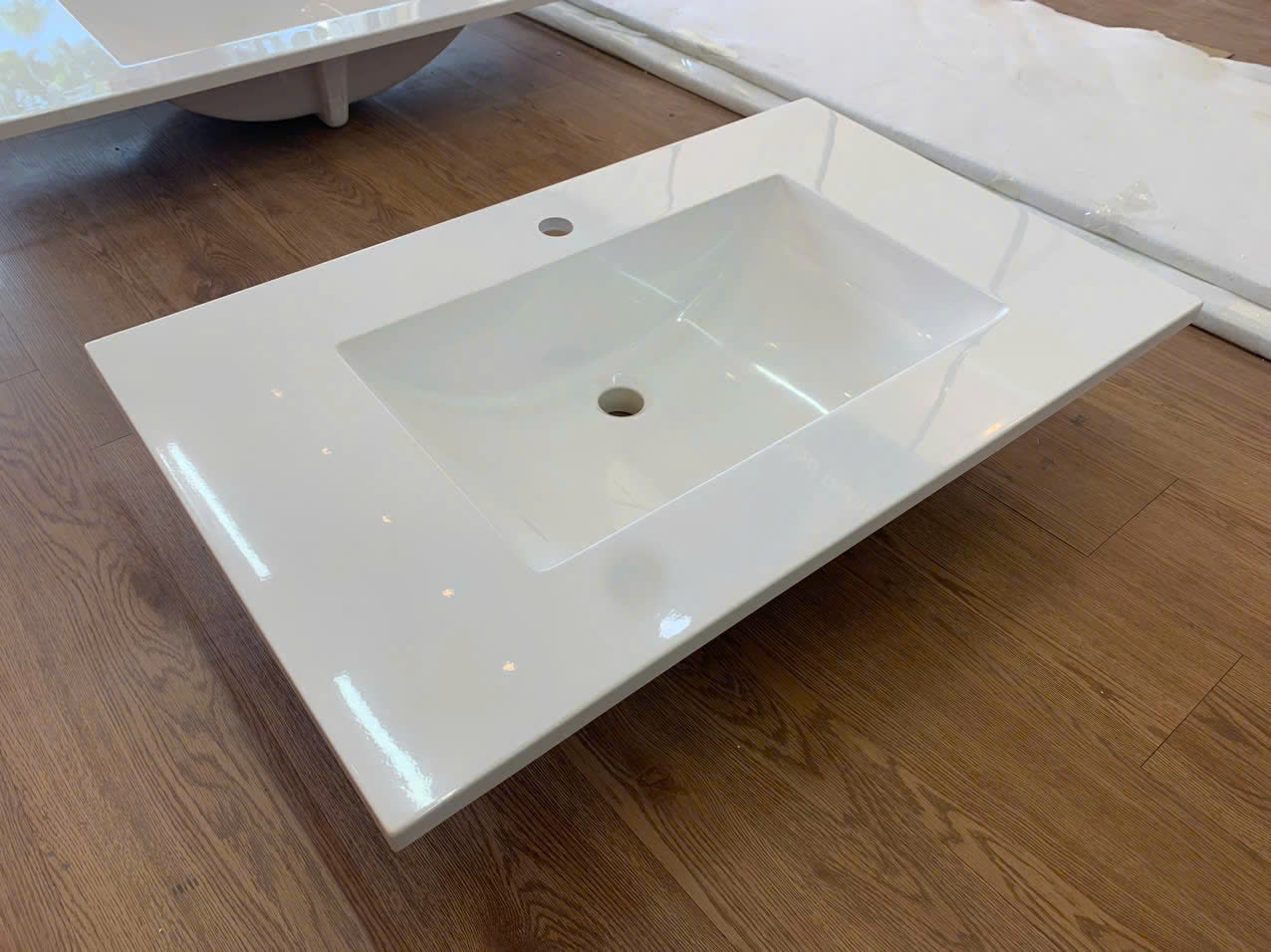 Chậu rửa mặt lavabo chữ nhật mã PSV0101KR-3122 KT 787x559mm