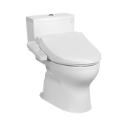 Bàn cầu 2 khối kèm nắp rửa điện tử WASHLET dòng C2 cơ bản TCF23710AAA CS302DW18W