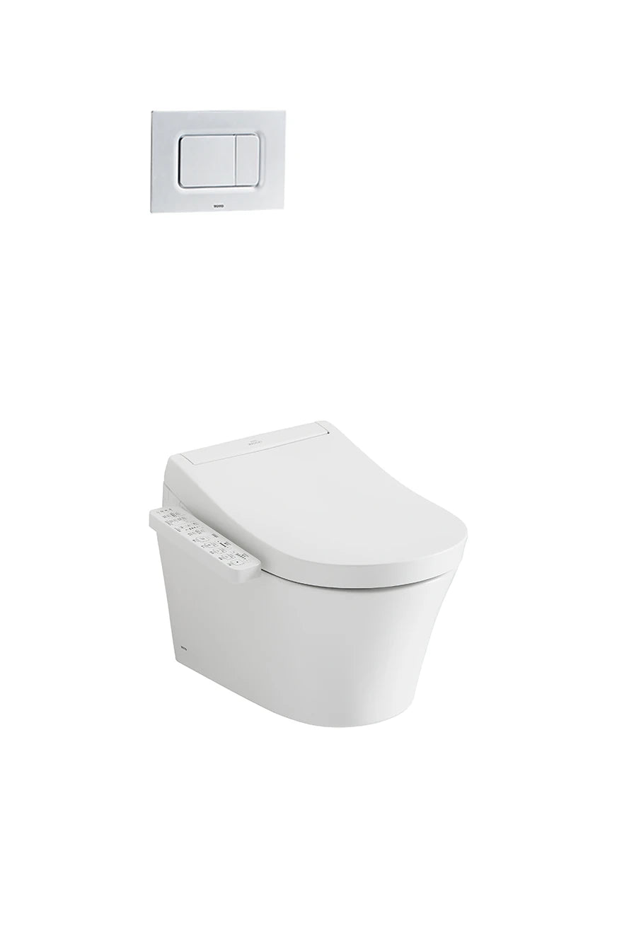 Bàn cầu treo tường kèm nắp rửa điện tử dòng S2 CW553_TCF33320GAA_WH172A_MB170PSS