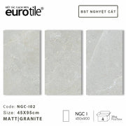 Gạch ốp lát Eurotile BST Nguyệt Cát 450*900mm NGC-I02