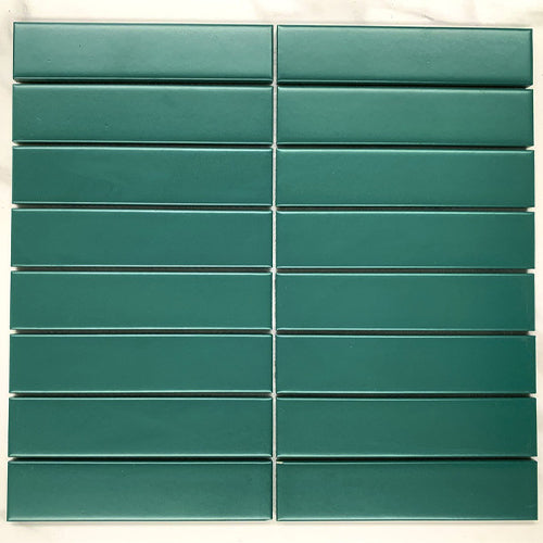 Gạch mosaic que xanh lá đậm mờ DS303(Y33F811)
