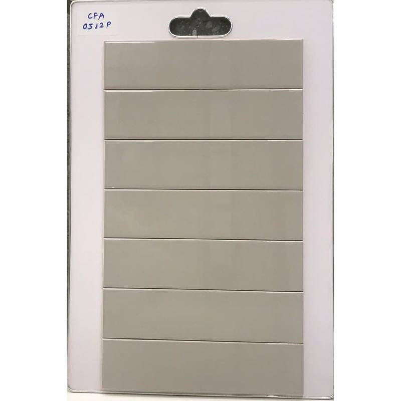 Gạch thẻ xám bóng phẳng 75x300mm CFA0312P