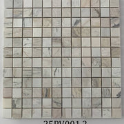 Đá Mosaic vân gỗ chip vuông bóng 25PV001.2