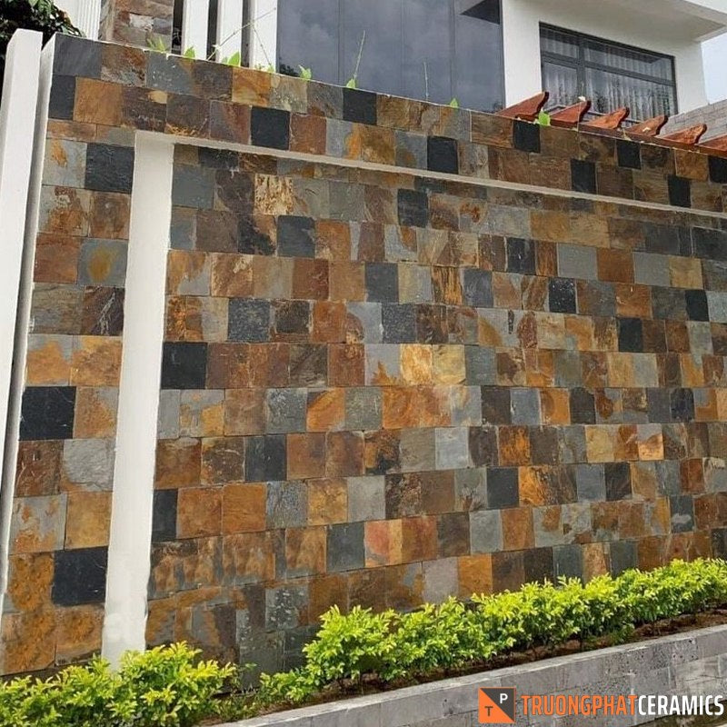 Đá ốp tường đa sắc lai châu 20×20
