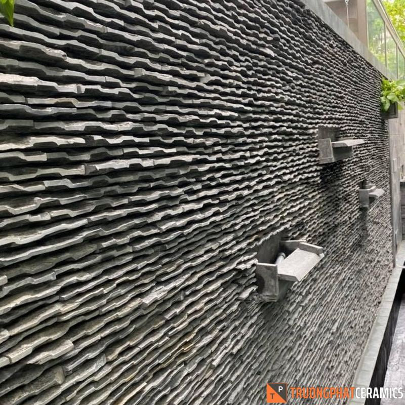 Đá ốp tường đá suối