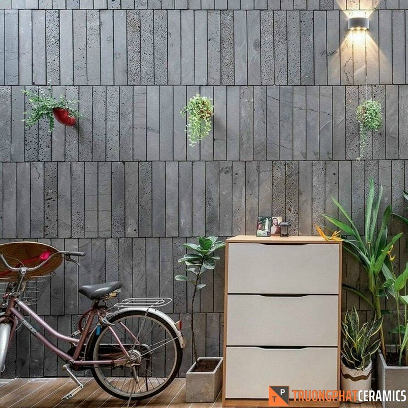 Đá ốp tường ong xám 10×60