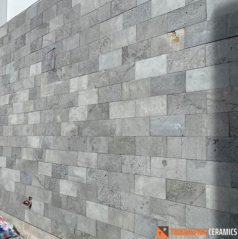 Đá ốp tường ong xám 15×30