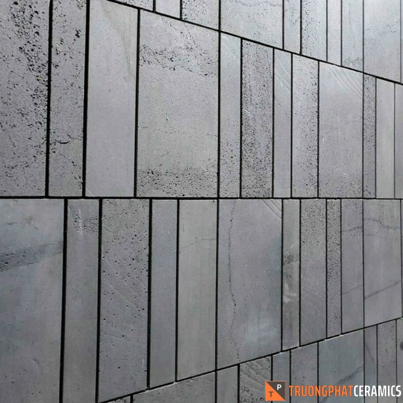 Đá ốp tường ong xám mix 101530×60