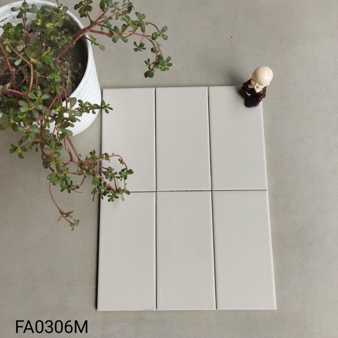 Gạch thẻ 75x150mm xám nhạt mờ FA0306M – Daisan Store