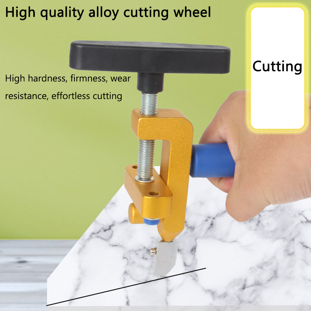 Tile Breaker Knife Wheel Glass Tile Hand Cutting Tool 2-in-1 Tile Cutter Professional Mirror Cutting Tool Accessories