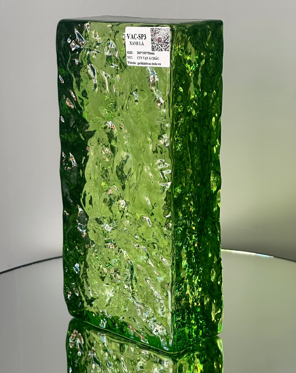 Gạch Kính Khối Đặc SP3-Xanh Lá