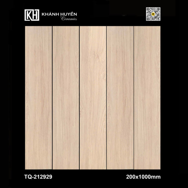 Năm tấm gỗ màu sáng, vân gỗ nhẹ, kích thước 200x1000mm, trên nền đen.