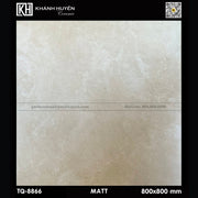 Gạch lát màu kem, bề mặt nhám, kích thước 800x800mm, mã TQ-8866.