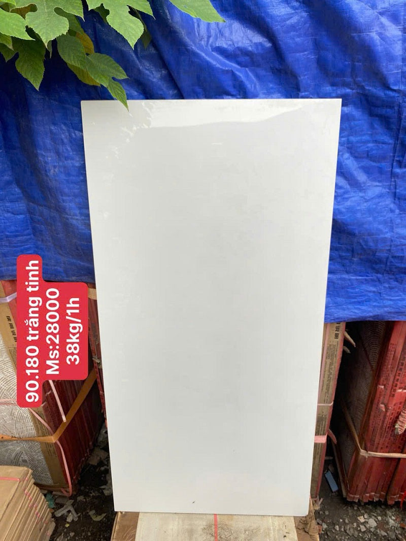 Gạch Ốp Lát 90x180cm Trung Quốc màu trắng trơn 28000