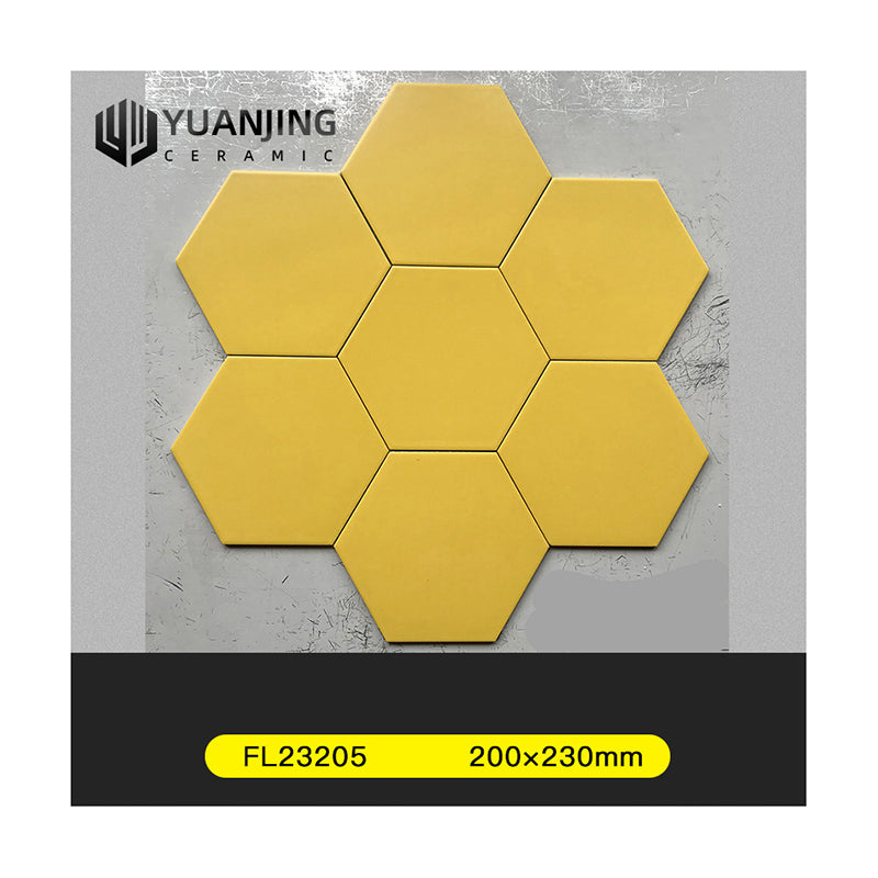 Gạch Lục Giác Foshan 200x230mm Màu Trơn Đơn Giản