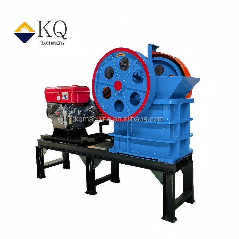 May Nghien Da Di Dong Mini Voi Dong Co Diesel Cong Suat