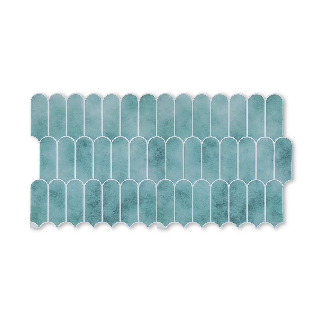 Gạch Mosaic Dải PVC Màu Xanh Lá Tự Dán Dễ Lắp Đặt Cho Ốp Bếp