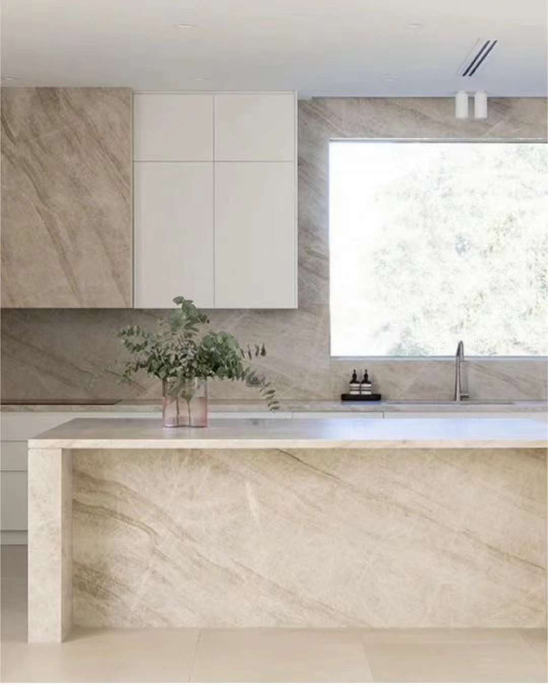 Đá nung kết Quartzite Taj Mahal tấm khổ lớn dùng cho mặt bàn bếp thương mại, ốp tường, chất lượng cao, giá xuất xưởng