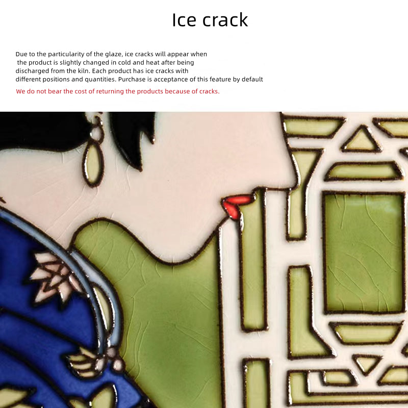 Gạch Ốp Tường Tranh Vẽ Tay 200x200mm Trực Tiếp Từ Nhà Máy