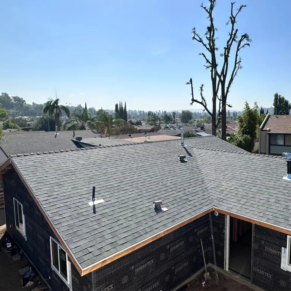 High Quality More 5 Years Warranty Asphalt Shingles Tiles Free Sample Modern Waterproof Machine Made Villa Use Bitumen Roofing 3