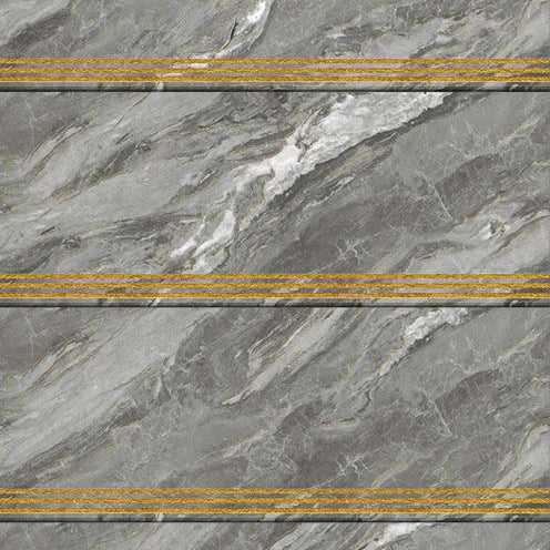Gạch lát Sang trọng Chống trượt Dát vàng Vân đá cẩm thạch dành cho Cầu thang biệt thự hiện đại trong nhà, căn hộ và Thiết kế nội thất hiện đại