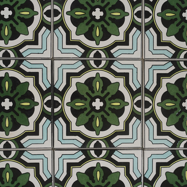 Gạch hoa văn trang trí cổ điển phong cách Victoria Bồ Đào Nha cho tường và sàn nhà bếp, phòng tắm 15x15cm