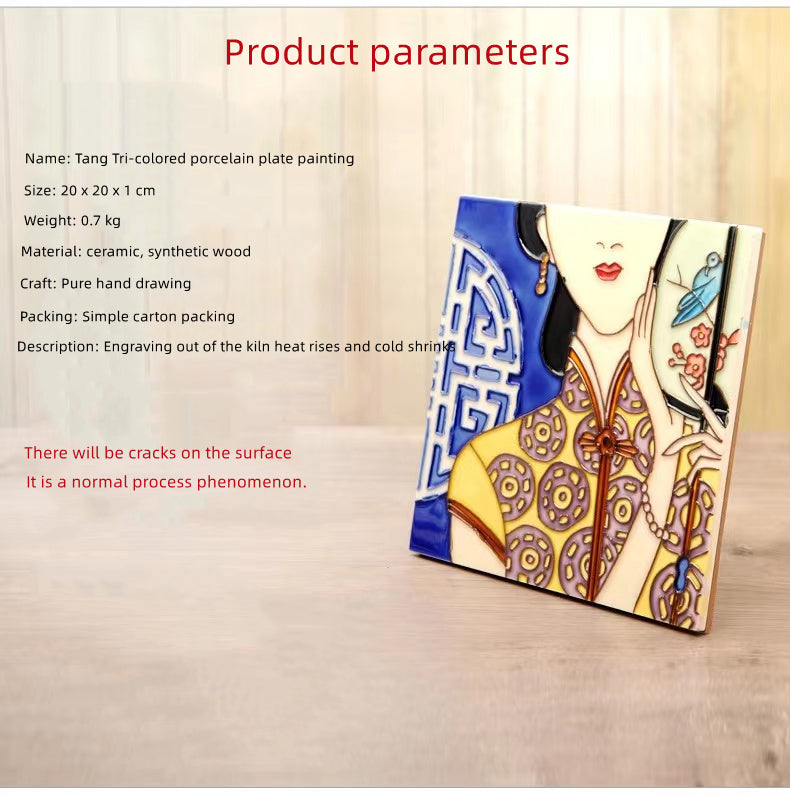 Gạch Ốp Tường Tranh Vẽ Tay 200x200mm Trực Tiếp Từ Nhà Máy