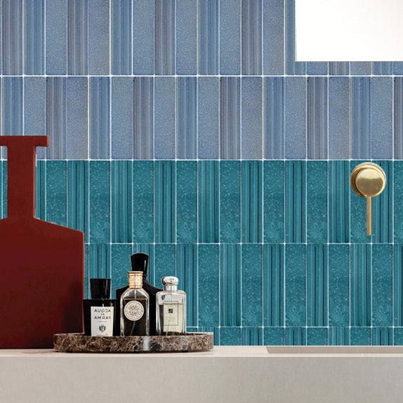 Gạch Tùy Chỉnh Thủ Công Sản Xuất Tại Xưởng 60*240mm Gạch Ốp Tường Bếp và Phòng Tắm Tường Nền Nội Thất Xanh Lục Lam Quán Bar Nhà Hàng Màu Trắng