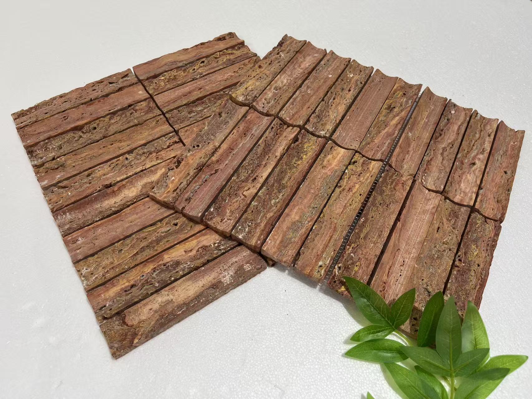 STEPS Gạch Mosaic Đá Tự Nhiên Marble Sóng cho Tường Nội Thất, Phòng Tắm, Phòng Khách, Khách Sạn, Biệt Thự
