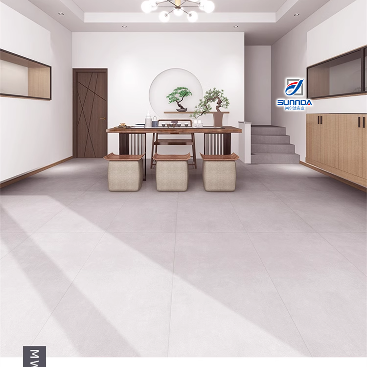 Gạch Sứ Lát Sàn Và Ốp Tường Cao Cấp Chống Trượt Phong Cách Mộc Mạc Vân Đá Cẩm Thạch Xám Mờ Kích Thước 600x1200mm Dùng Cho Phòng Tắm Trong Nhà