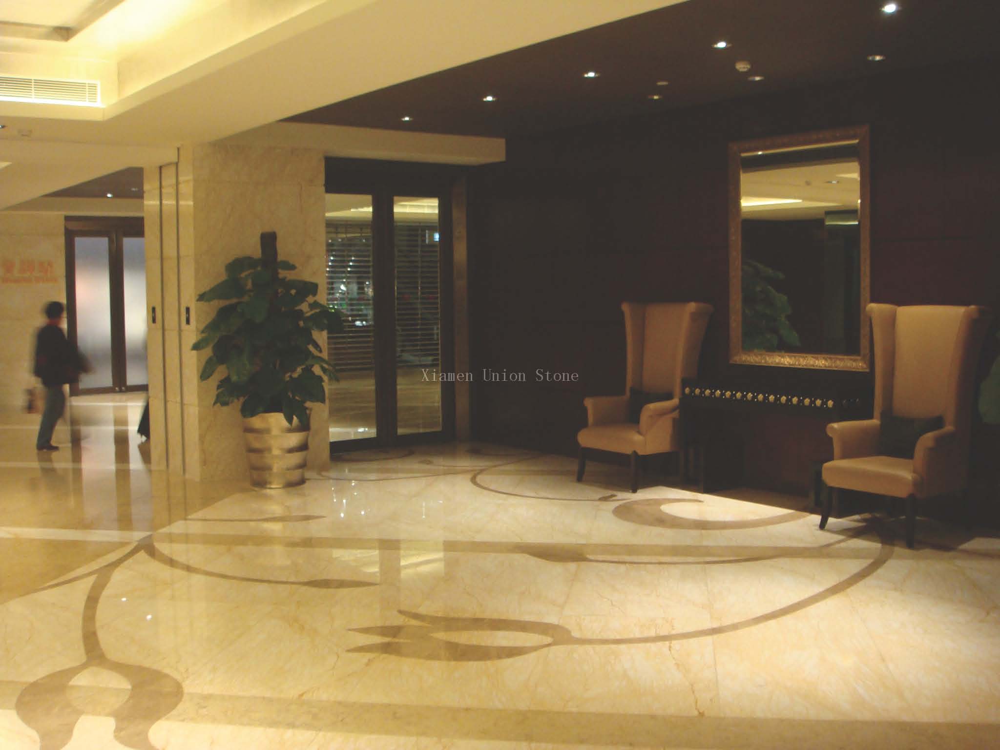 Tấm đá cẩm thạch Golden Spider tự nhiên, gạch đá cẩm thạch cắt theo kích thước dùng để trang trí nhà cửa