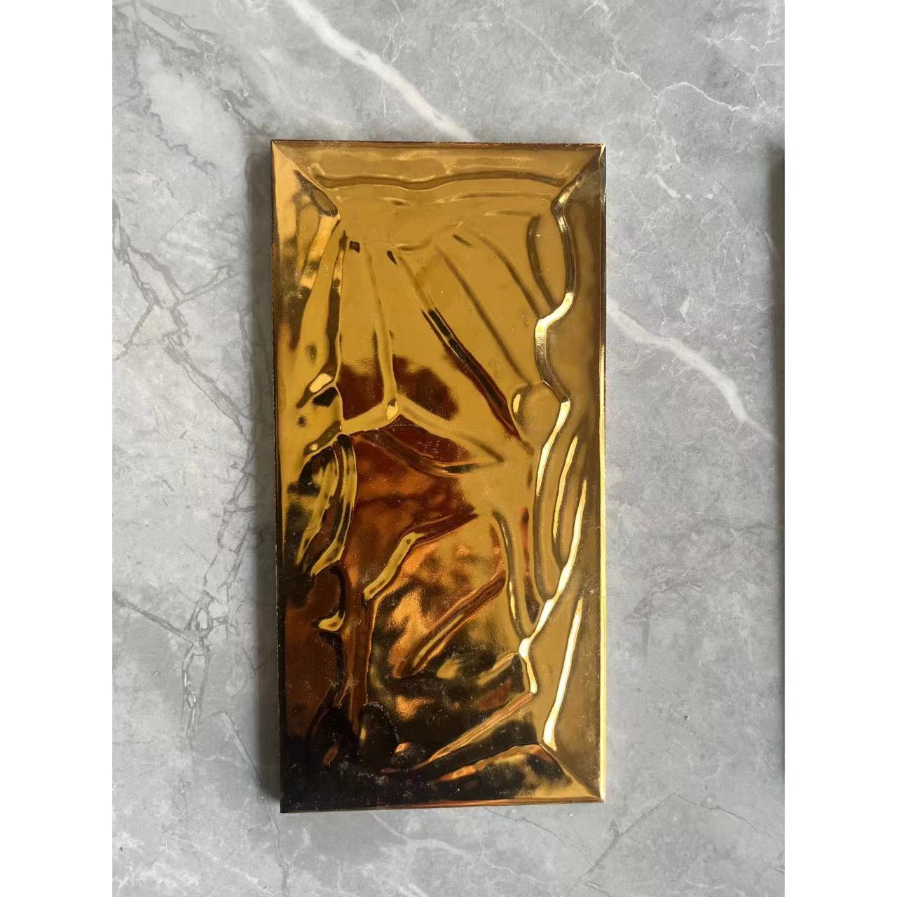 Gạch Ốp Tường Ngoại Thất 6x24 Chống Đông, Kháng Axit, Mạ Vàng Bạc Mờ Phong Cách Rustic Mới, Thiết Kế Hiện Đại, Có Thể Tùy Chỉnh