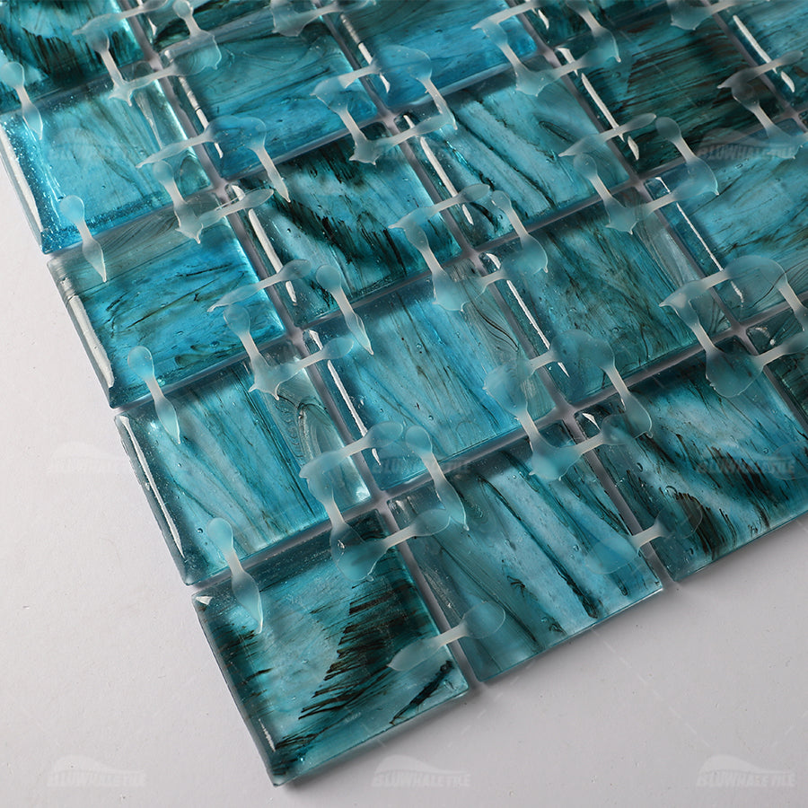Gạch Mosaic Kính Màu hổ phách Bluwhale