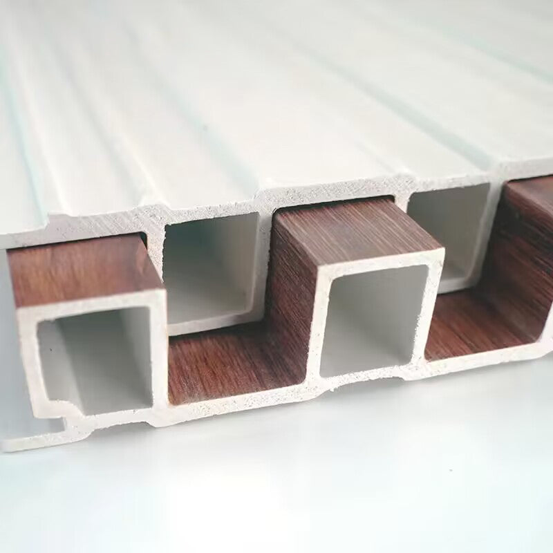 Tấm ốp tường WPC PVC có rãnh DBDMC, dòng Great Wall dập nổi Châu Âu, chống thấm nước cho nội thất phòng tắm