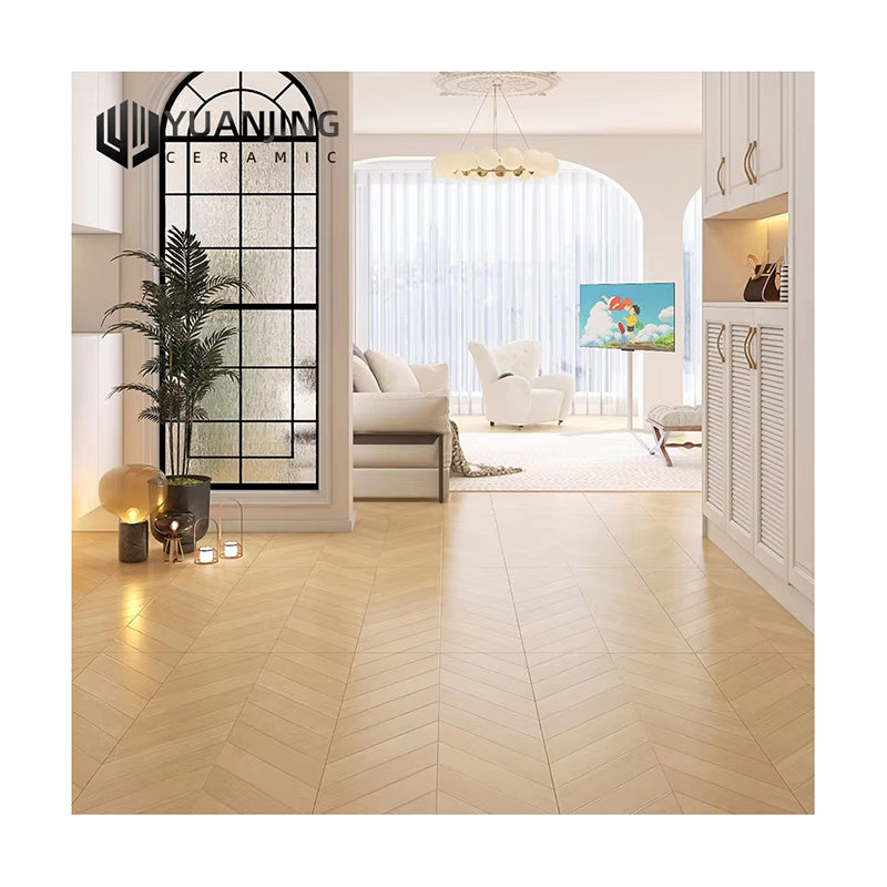 Gạch Sứ Lát Sàn Vân Gỗ Màu Sáng Dịu Nhẹ Chống Trượt Dùng cho Sàn Hồ Bơi, Ngoài Trời, Trong Nhà, Biệt Thự, Khách Sạn, Phòng Tắm