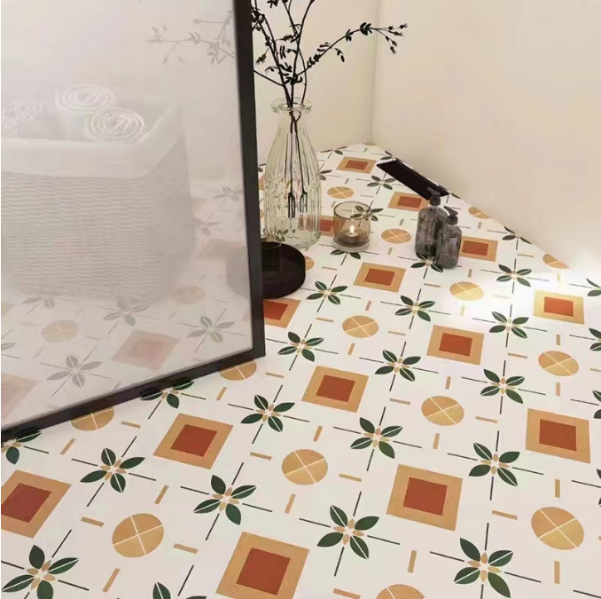 Gạch Sứ Chống Trượt Phong Cách Hiện Đại, Kiểu Bê Tông Đặc Vuông, Lát Sàn Phòng Tắm Và Ốp Tường Nội Thất Khách Sạn