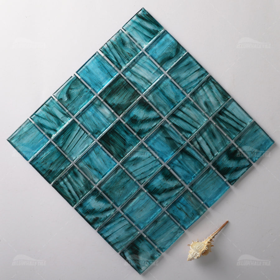 Gạch Mosaic Kính Màu hổ phách Bluwhale