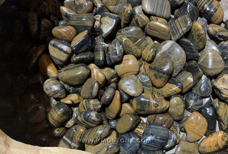 KMGSTONE Đá Sông Tự Nhiên Chất Lượng Cao, Dạng Cuội Và Sỏi Rời, Dùng Lát Đường Và Sân Vườn, Bề Mặt Đánh Bóng, Cho Công Viên Ngoại Thất