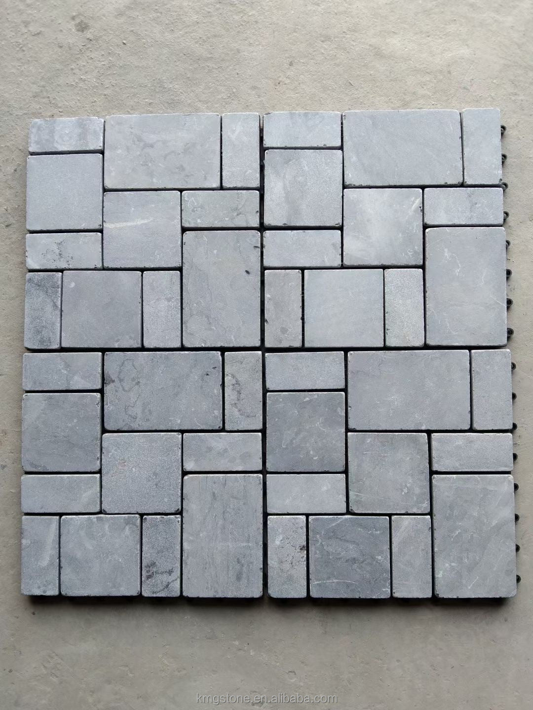 Gạch Mosaic Gốm Sứ Kiểu Parquet Hiện Đại Hình Dạng Ngẫu Nhiên Màu Vàng Nâu Tự Nhiên, Thiết Kế Đồ Họa dùng cho Tường Sàn Phòng Khách