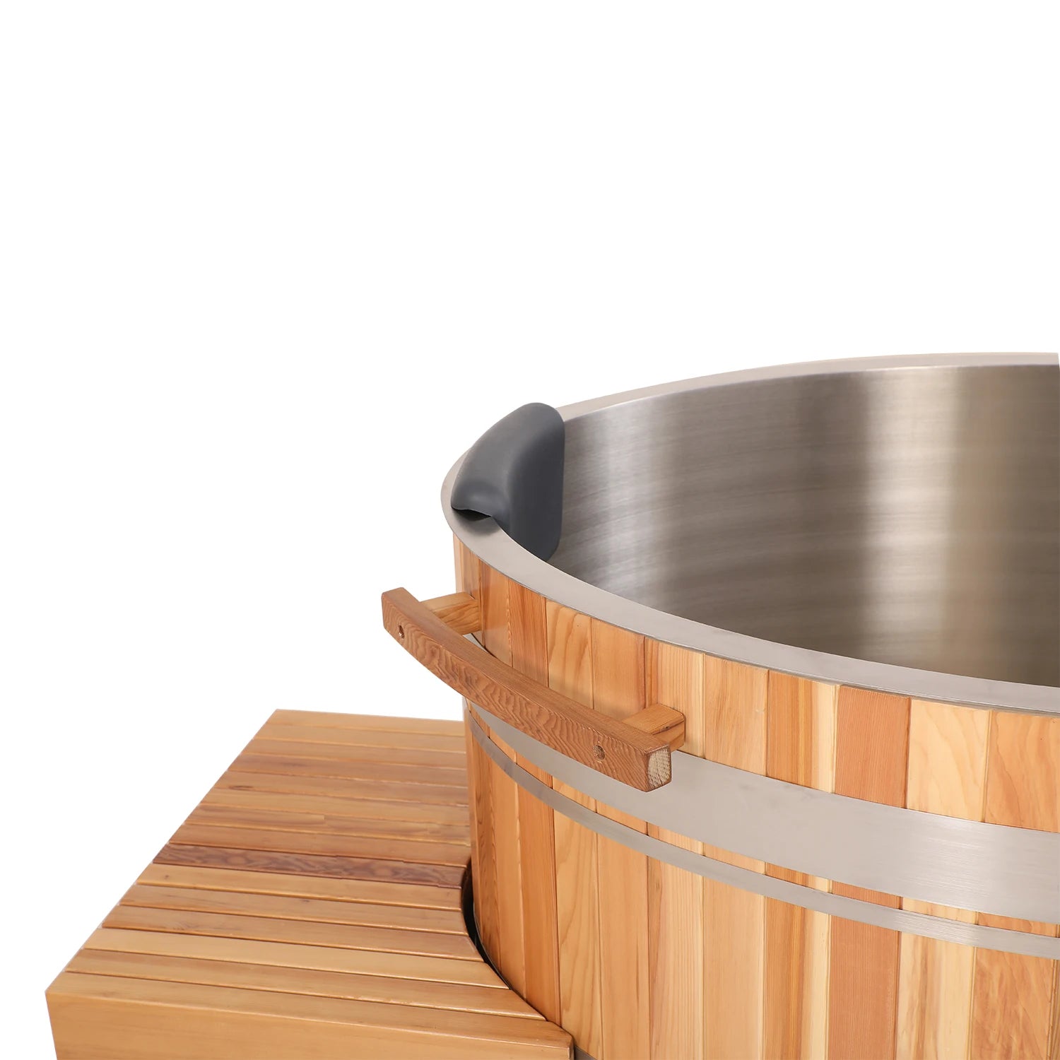 Bồn Tắm Lạnh Gỗ Cedar Đỏ Giải Nhiệt Vỏ Cách Nhiệt Đen
