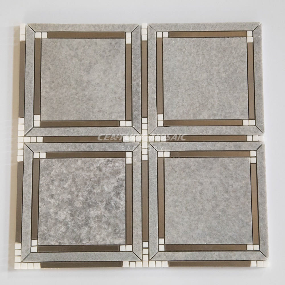 Gạch Mosaic Century Nghệ thuật Tường Cắt tia nước Lát sàn và Ốp tường