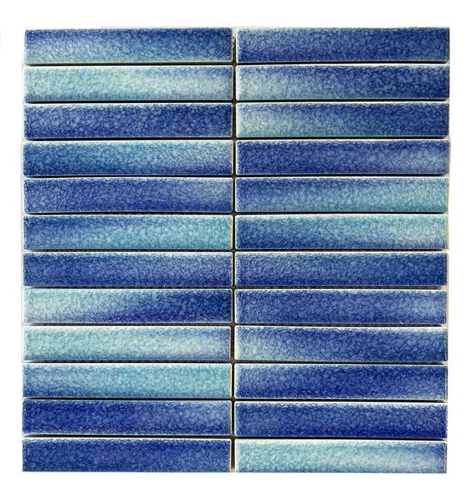 Gạch mosaic KitKat Finger Ceramic tráng men bóng dùng cho tường phòng tắm