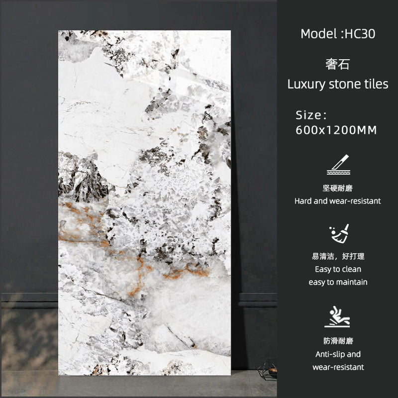 Gạch Porcelain Lát Sàn Nội Thất Hiện Đại Sang Trọng 600x1200 GMT Men Bóng Chức Năng Gạch Chịu Lửa cho Tường Nội Thất