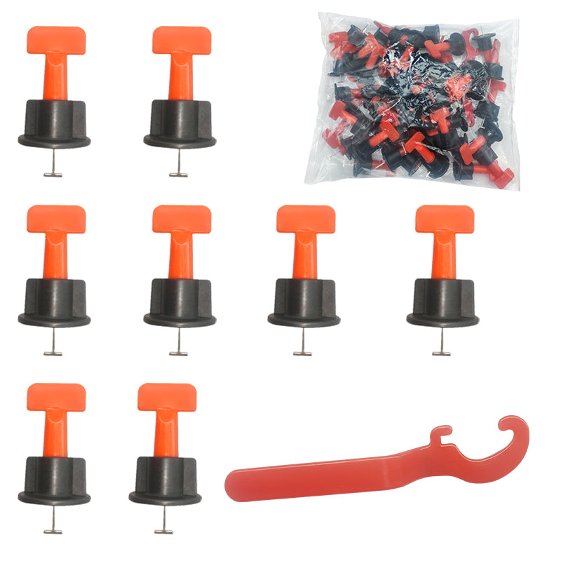 Bộ dụng cụ cân bằng gạch lát nền gốm sứ hiện đại, 50 chi tiết, có thể tái sử dụng (Khuyến mãi)