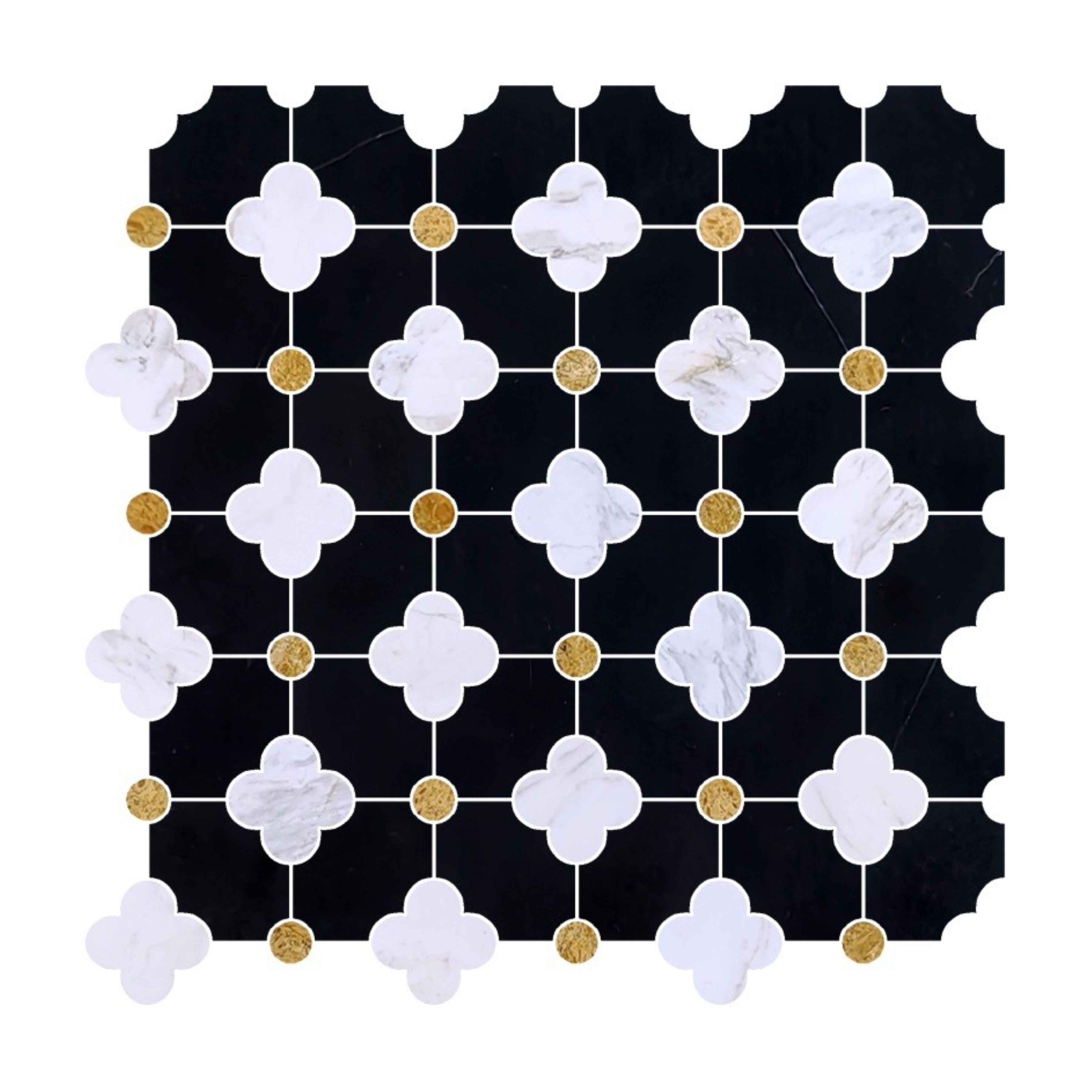 Gạch Mosaic Đá Cẩm Thạch Tự Nhiên Hoa Đá Nhân Tạo Hoa Văn Cắt Tia Nước