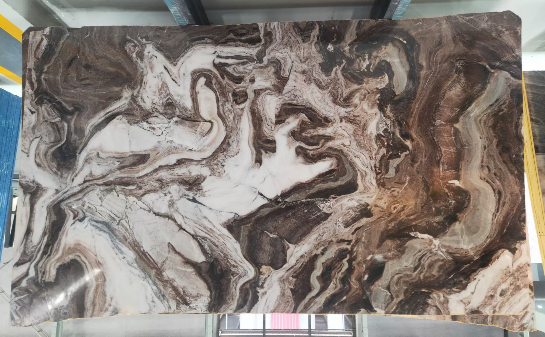 Gạch lát sàn, Tấm, Gạch ốp tường trang trí, Mặt bàn đá cẩm thạch Nâu bóng