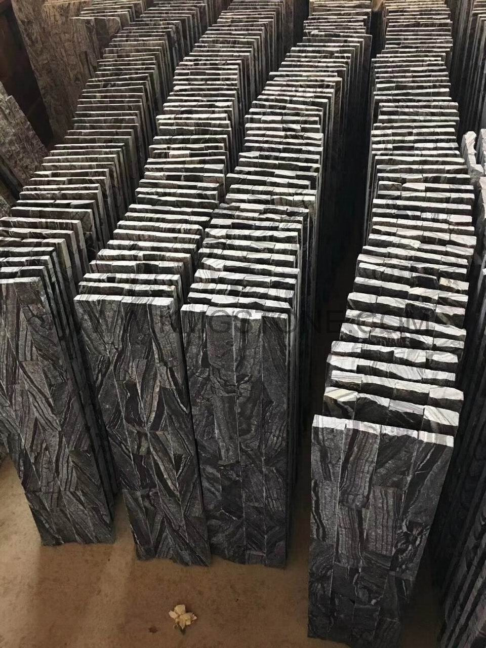 Tấm ốp tường đá Quartzit đen băng hà tự nhiên dùng cho xây dựng ngoại thất nhà ở, cao cấp, bền bỉ, thiết kế hiện đại