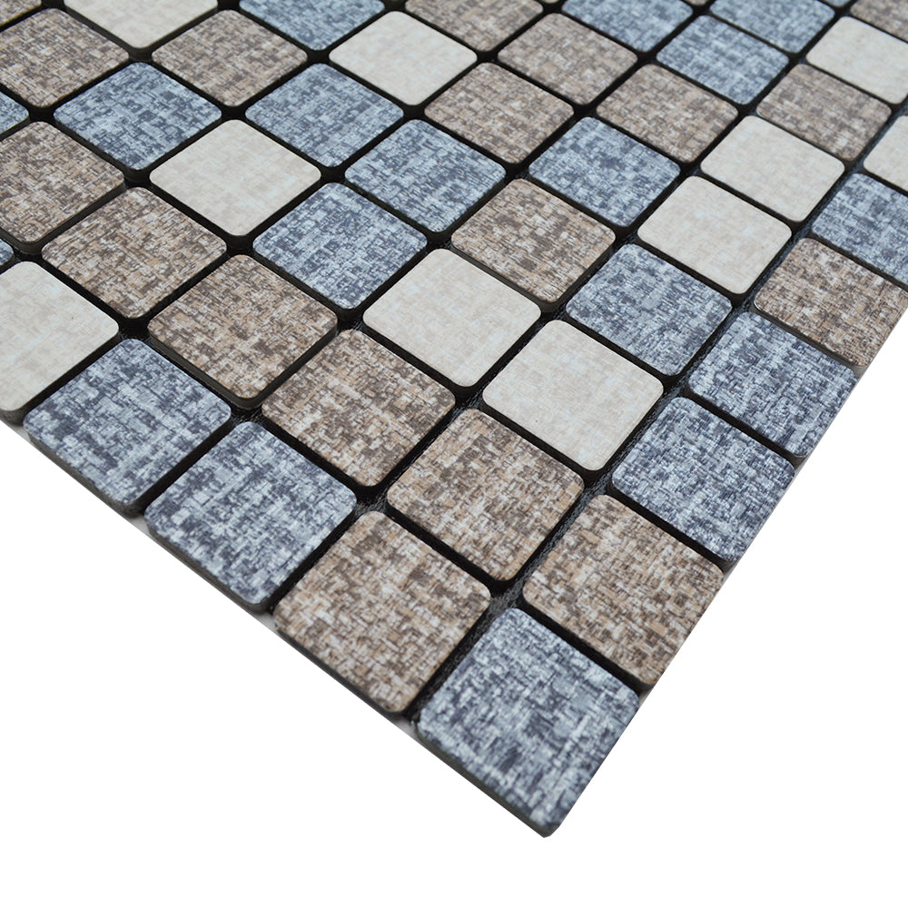 Gạch Mosaic Nhôm Tự Dán Dễ Tự Làm Hình Vuông Mini Phối Màu Trang Trí Tường Nội Thất Phòng Vệ Sinh